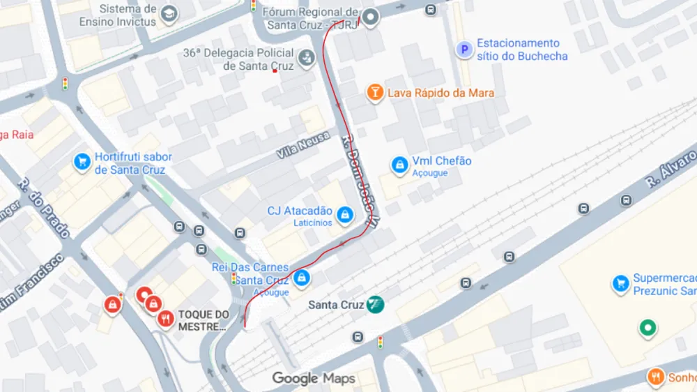 Com o mapa, des&ccedil;a pelo Viaduto 12 de Outubro e siga pela Rua Dom Jo&atilde;o VI, passando em frente ao Rei das Carnes, no sentido Avenida Brasil.