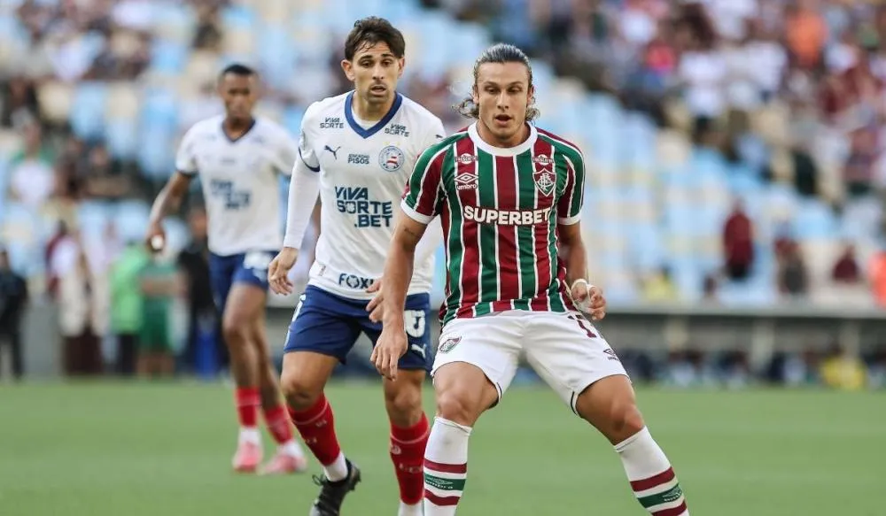 Duelo de tricolores na Arena Fonte Nova. (Foto: Lucas Merçon/Fluminense)