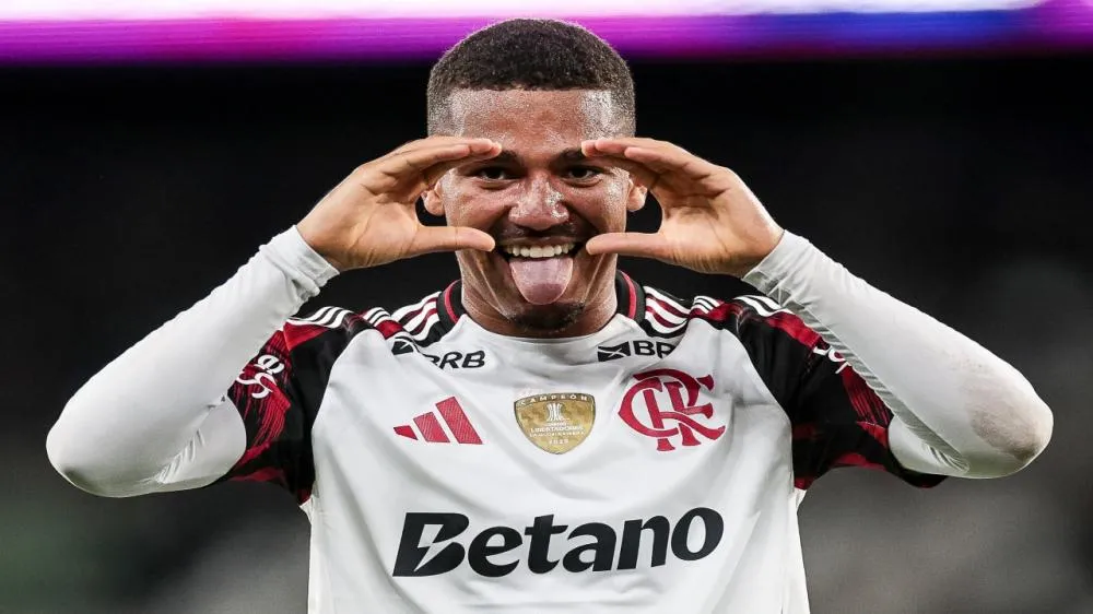 Samuel Lino autor do primeiro gol da partida diante do Botafogo. (Foto: Gilvan de Souza/Flamengo)