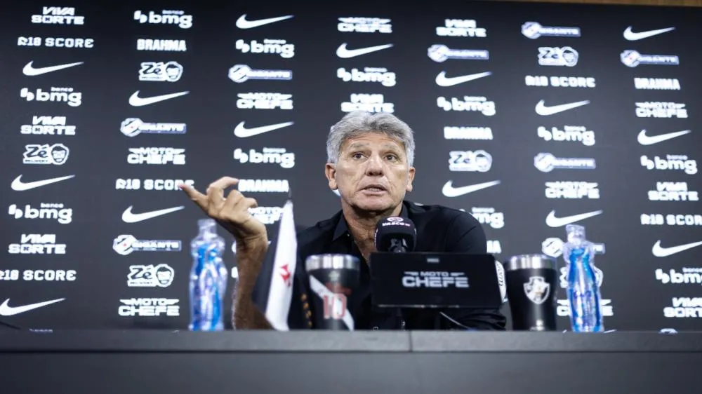 Renato Gaúcho buscando a sua segunda vitória no comando do Vasco. (Foto: Matheus Lima/Vasco)