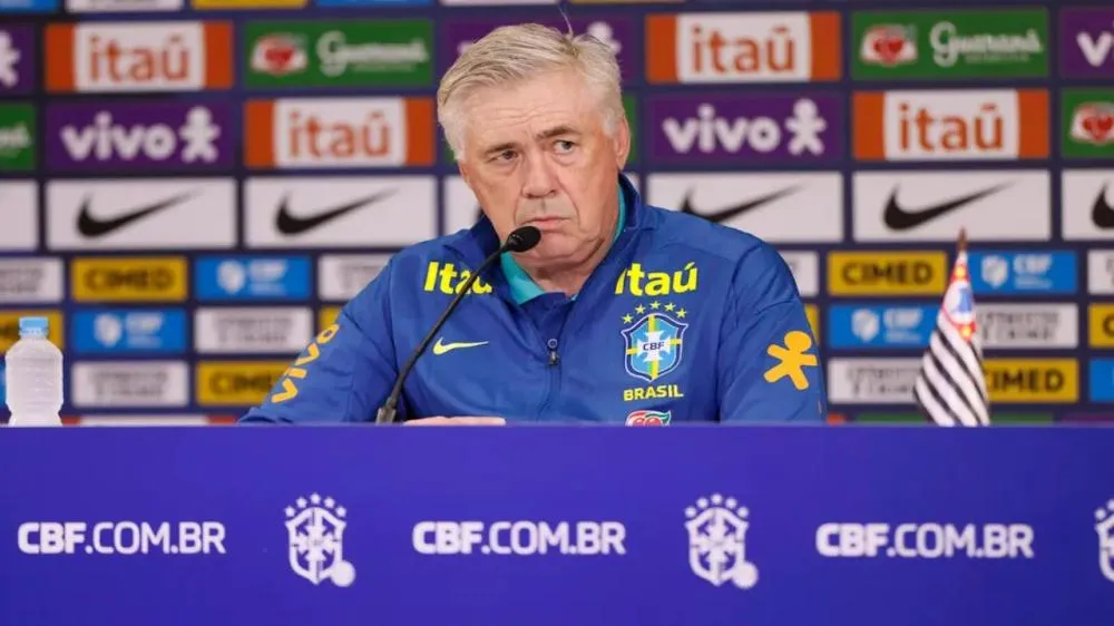 Carlo Ancelotti treinador da Seleção Brasileira. (Foto: Rafael Ribeiro/CBF)