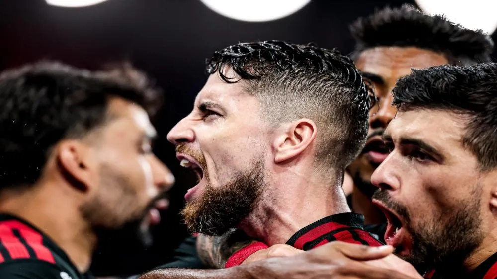 Jorginho autor do segundo gol do Flamengo na partida. (Foto: Gilvan Souza/Flamengo)