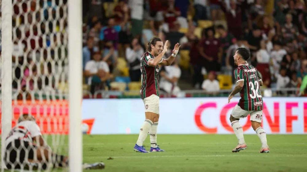 Canobbio autor do segundo gol da noite no Maracanã. (Foto: Marcelo Gonçalves/Fluminense)