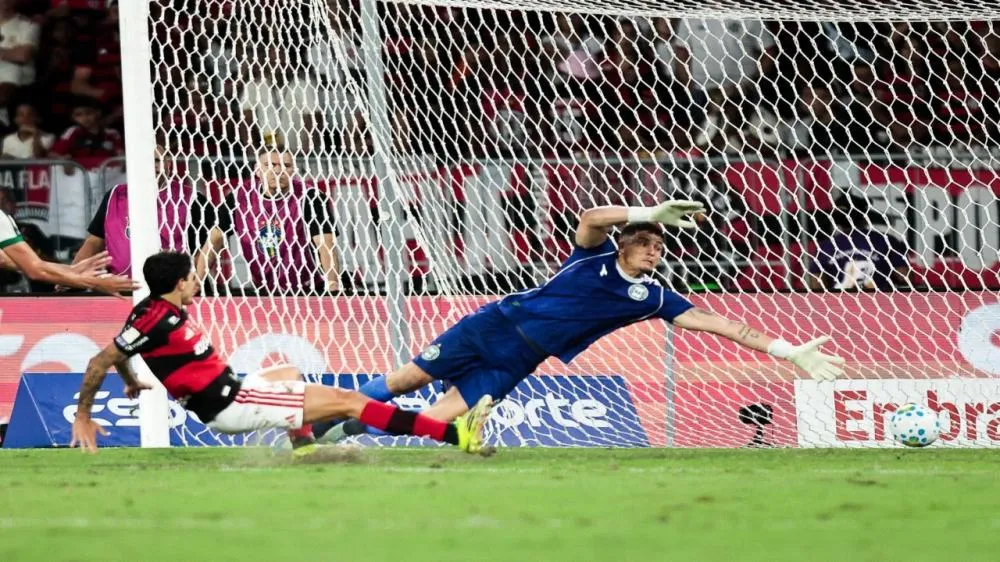 Pedro fazendo o segundo gol do Flamengo na tarde. (Foto: Gilvan de Souza/Flamengo)