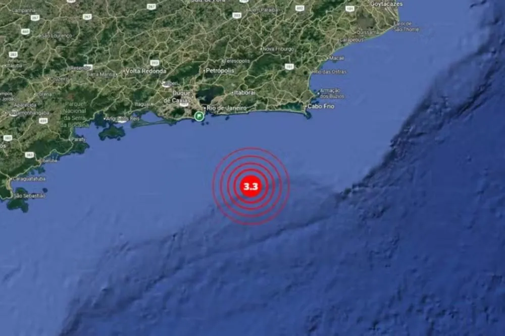 Costa de Maricá registra tremor de terra de magnitude 3,0 e possível réplica neste sábado (4)