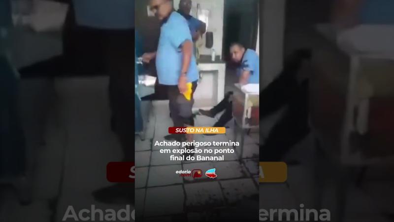 Rio: Granada explode no ponto final do Bananal, na Ilha